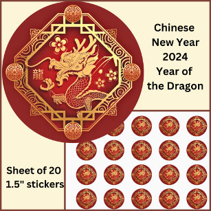 Chinese New Year Stickers for Sale