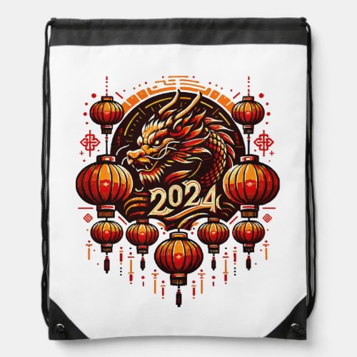  chinese new year 2024 drawstring bag