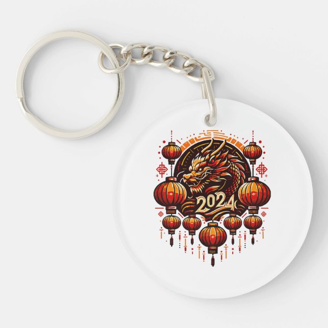  chinese new year 2024 keychain (Front)