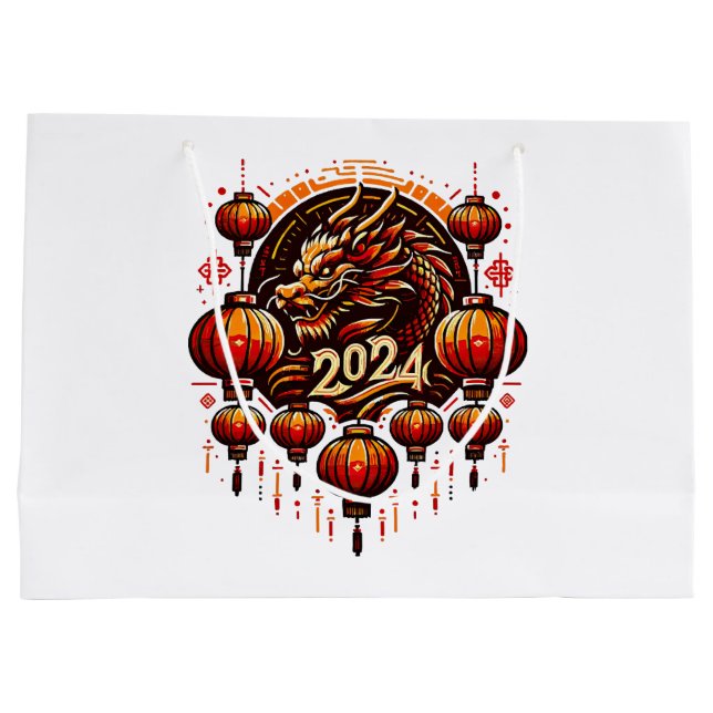  chinese new year 2024 large gift bag (Back)