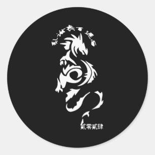 Chinese New Year 2024 Year Of The Dragon Happy New Classic Round Sticker