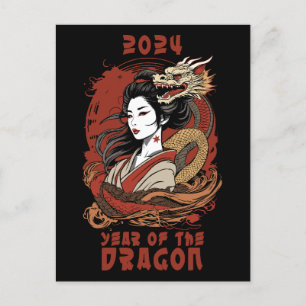 Chinese New Year 2024 Year Of The Dragon Postcard