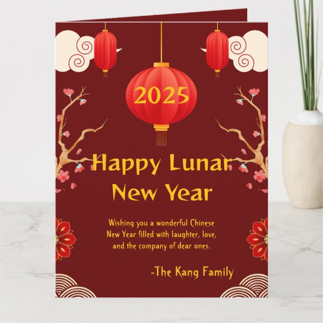 Chinese New year  2025 Card (Front)
