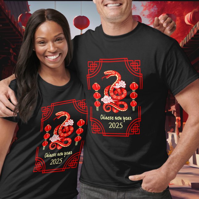 Chinese New Year 2025 The Snake Lantern Corners T-Shirt (Creator Uploaded)