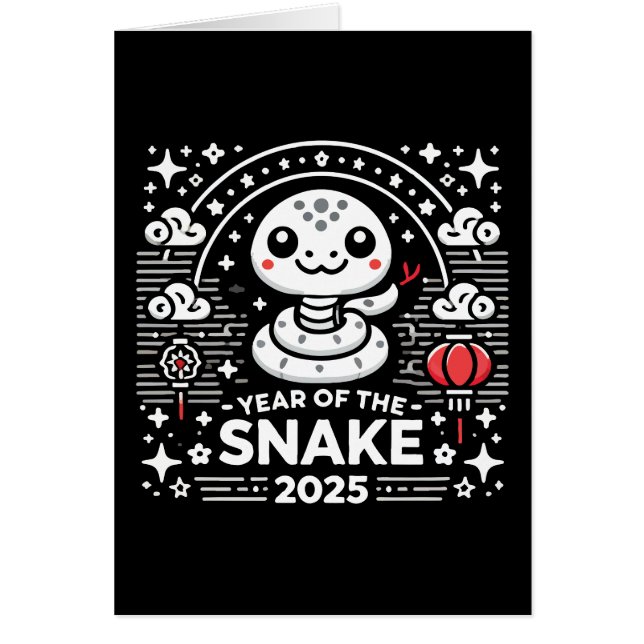 Chinese New Year 2025 Year of the Snake Lunar Year (Front)