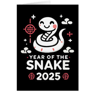 Chinese New Year 2025 Year of the Snake Lunar Year Cards