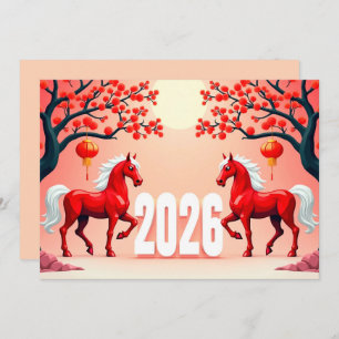 Chinese new year 2026 holiday card