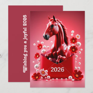 Chinese new year 2026 holiday card