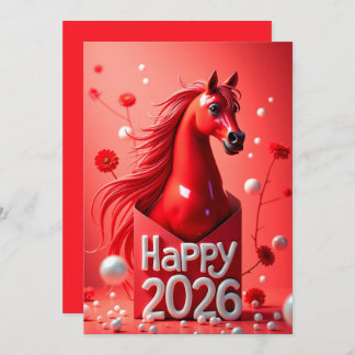 Chinese new year 2026 holiday card