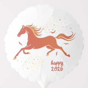 Chinese New Year 2026 Horse Ink New Year Balloon