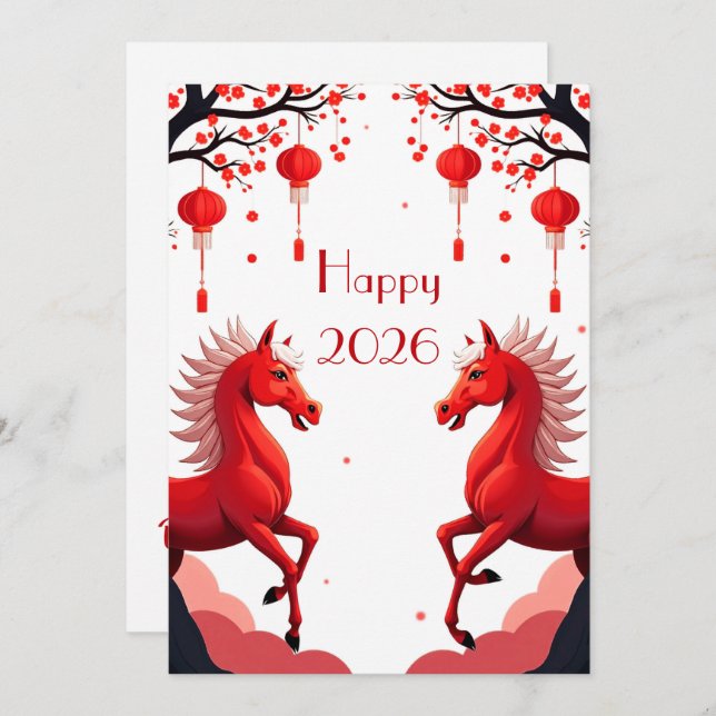 Chinese new year 2026 invitation (Front/Back)