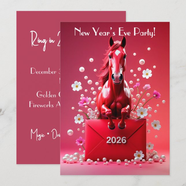 Chinese new year 2026 invitation (Front/Back)