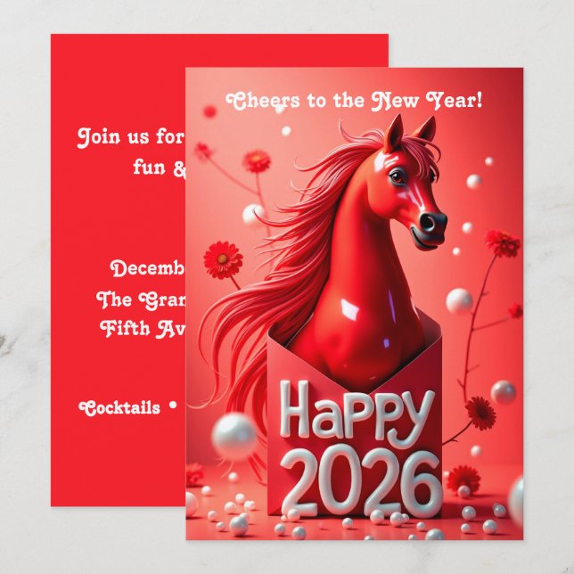 Chinese new year 2026 invitation (Front/Back)