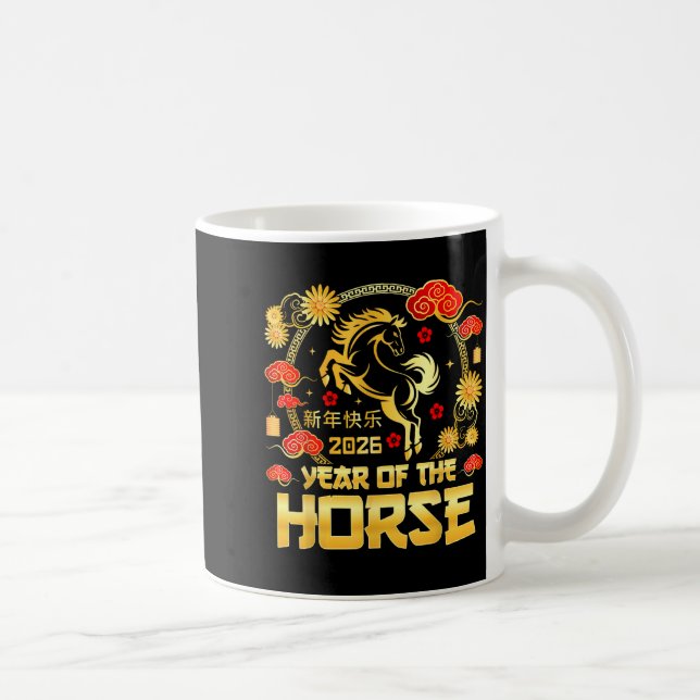 Chinese New Year 2026 Lunar Year Of The Horse Chin Coffee Mug (Right)