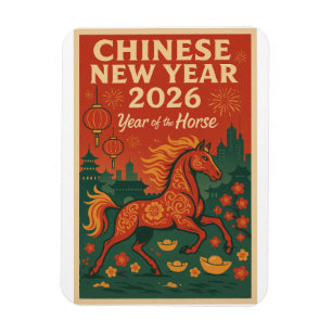 Chinese New Year 2026 Magnet