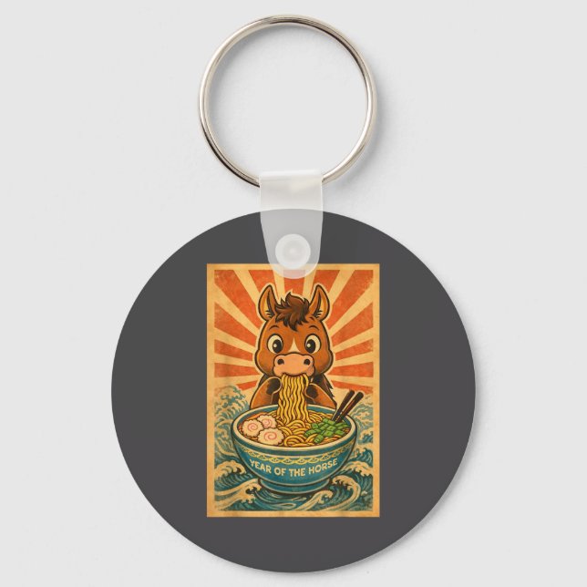 Chinese New Year 2026 Of The Horse Ramen Lunar New Keychain (Front)