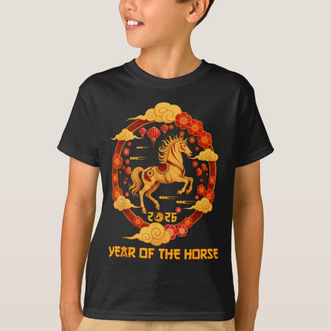 Chinese New Year 2026 Year Of The Horse 2026  T-Shirt (Front)