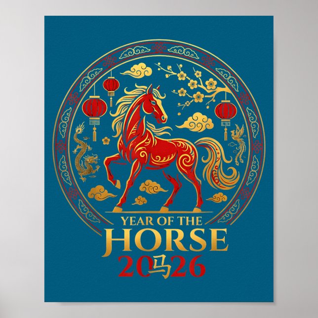 Chinese New Year 2026 Year Of The Horse 4  Poster (Front)