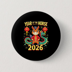 Chinese New Year 2026 Year Of The Horse  Button