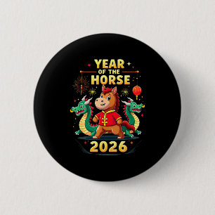 Chinese New Year 2026 Year Of The Horse  Button