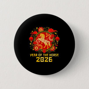 Chinese New Year 2026 Year Of The Horse Happy New Button