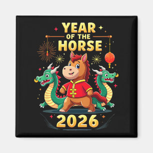 Chinese New Year 2026 Year Of The Horse  Magnet