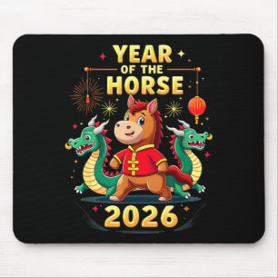 Chinese New Year 2026 Year Of The Horse  Mouse Pad