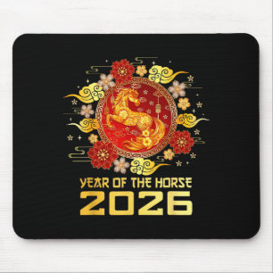 Chinese new year 2026 year of the horse mouse pad
