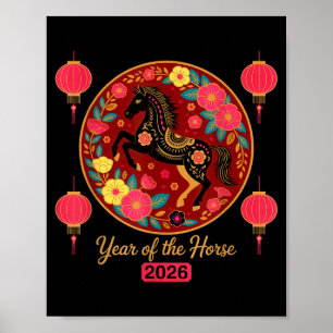 Chinese New Year 2026 Year Of-the Horse Poster