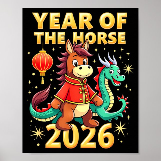 Chinese New Year 2026 Year Of The Horse  Poster (Front)