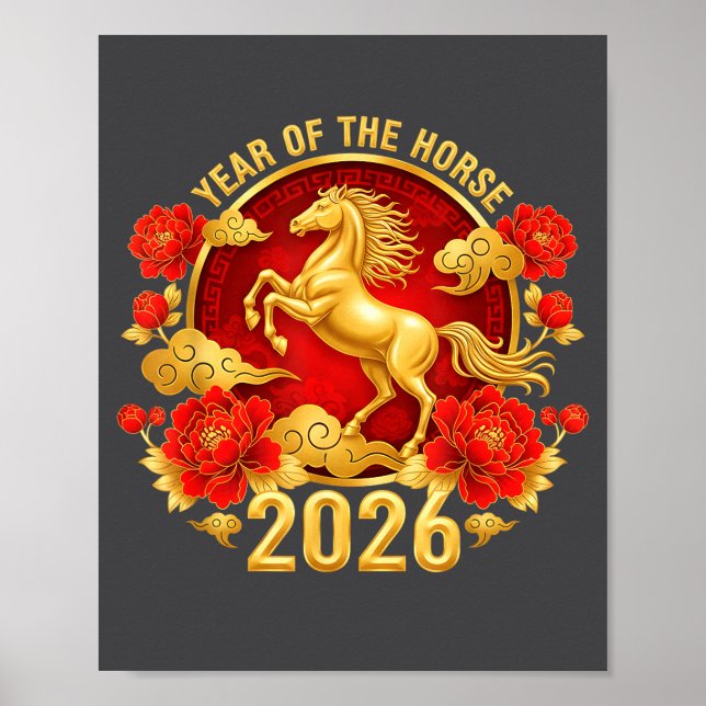Chinese New Year 2026 Year Of The Horse  Poster (Front)
