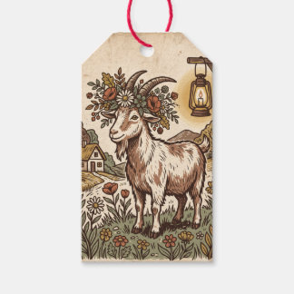 Chinese New Year 2027 Rustic Goat Gift Tags