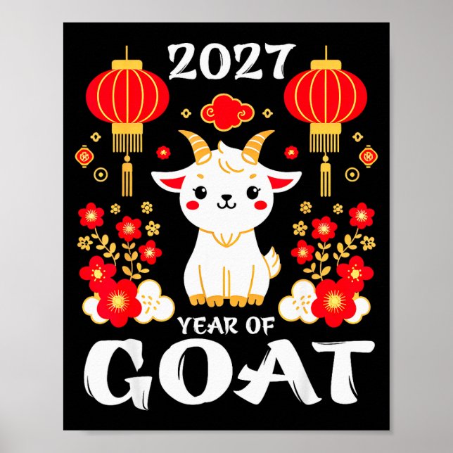 Chinese New Year 2027 Year Of The Goat 2027 New Ye Poster (Front)