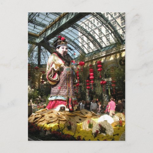 Chinese New Year at Bellagio Gardens Holiday Postcard