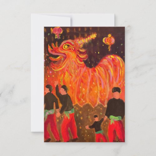 Chinese New Year blank card