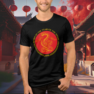 Chinese New Year Born in the Year of the Snake Tri-Blend Shirt