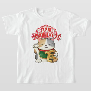 Chinese New Year Calico Lucky Cat  T-Shirt