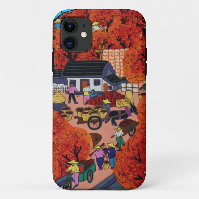 Chinese New year,Chinese village Case-Mate iPhone Case (Back)