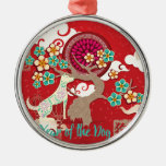 chinese new year dog metal ornament