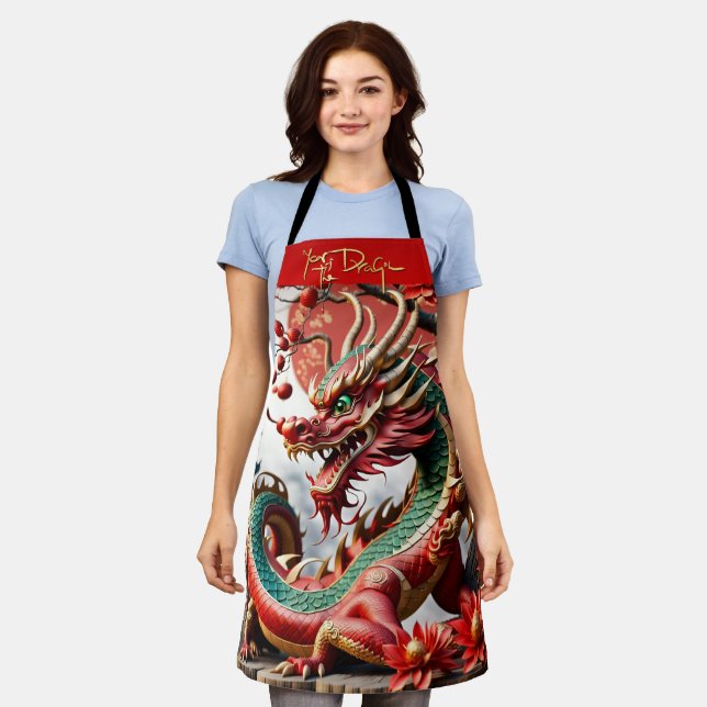 Chinese New Year Dragon 2024 Ap02 Apron (Worn)