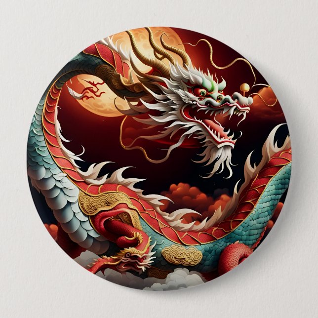 Chinese New Year Dragon 2024 But03 Button (Front)
