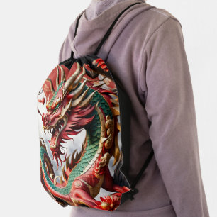 Chinese New Year Dragon 2024 DBAG02 Drawstring Bag