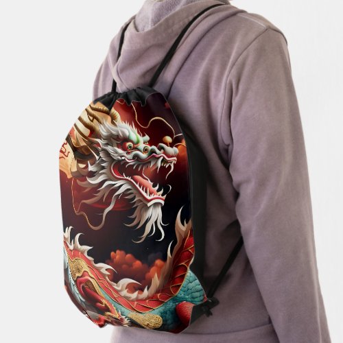 Chinese New Year Dragon 2024 DBAG03 Drawstring Bag