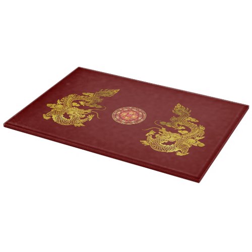 Chinese New Year Dragon 2024 decorated CB2 Cutting Board