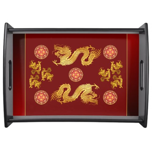 Chinese New Year Dragon 2024 decorated ST Serving Tray