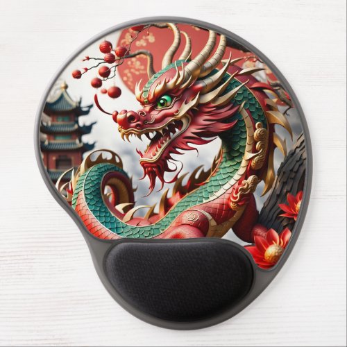 Chinese New Year Dragon 2024 GMP02 Gel Mouse Pad