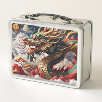 Chinese New Year Dragon 2024 Monogram LBox04 Metal