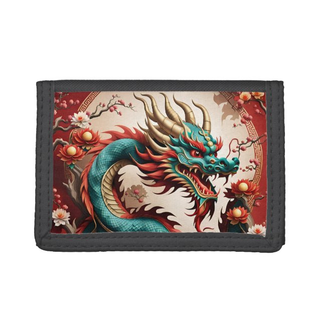 Chinese New Year Dragon 2024 MW1 Trifold Wallet (Front)