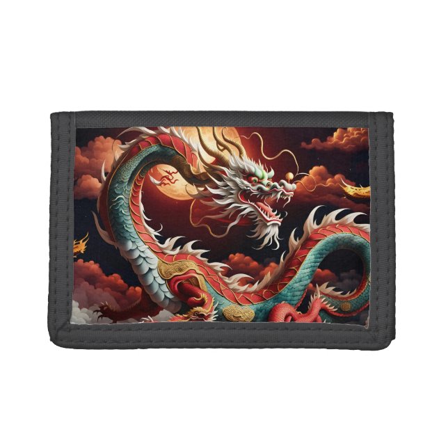 Chinese New Year Dragon 2024 MW3 Trifold Wallet (Front)
