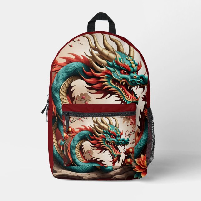 Chinese New Year Dragon 2024 PBP1 Printed Backpack (Front)